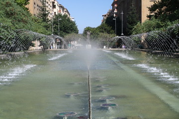 Monumento a los caidos, Carlos III, Pamplona, Navarra, España.