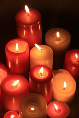 Group of burning candles