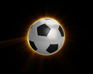 Naklejka premium Power Soccer Football Flare