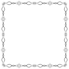 Black ornament frame