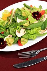 Salad  flowers