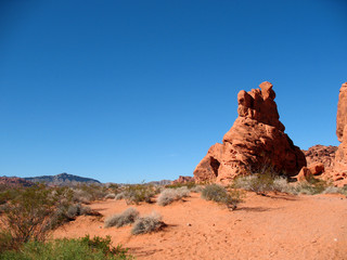 Fototapeta na wymiar Skały w dolinie Fire, Nevada