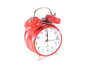 Vintage red alarm clock