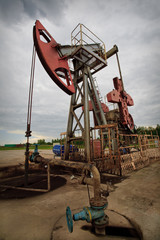 Oil exploration closeup