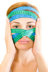 woman with a measuring tape