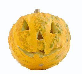 Halloween pumpkin isolated on white