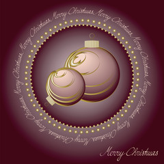 Merry Christmas - Weihnachtskugel