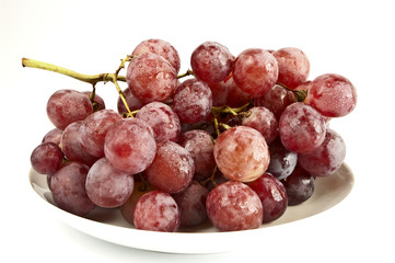 Weintrauben auf einem Teller