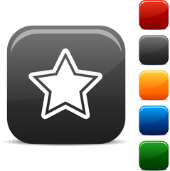 Star icon set. Vector illustration
