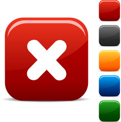 Obraz premium Cross icon set. Vector illustration