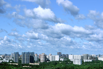 A panoramic view of the moscow