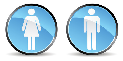 woman men icon in vector mode