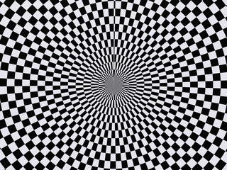zwart-wit hypnotiserende wallpaper achtergrond