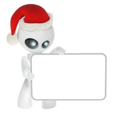 Robottino di Natale con lavagna