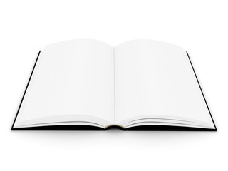 The open book in hardcover
