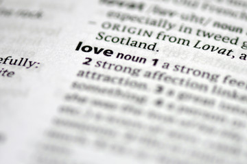 Fototapeta premium Love (Word)