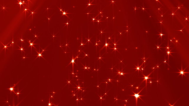 Looped Lights And Stars Background (Red)
