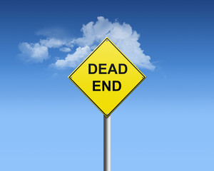 Naklejka premium dead end sign