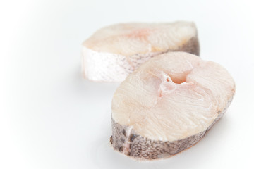 Fresh slice of hake