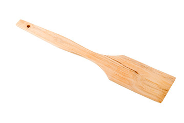 new wooden spatula isolated