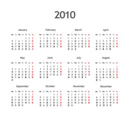 Calendar 2010