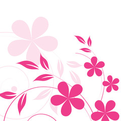 Abstract flowers background with place for your text