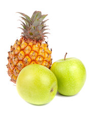 Green apples and pineapple