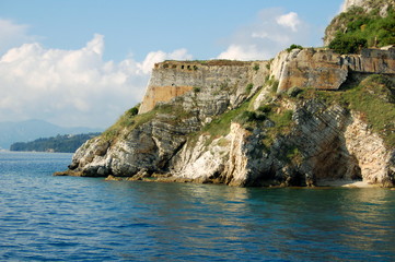 Fototapeta na wymiar Corfu castle