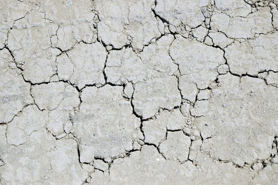 cracks in the ground