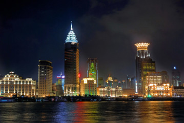 Fototapeta na wymiar China Shanghai Bund night view