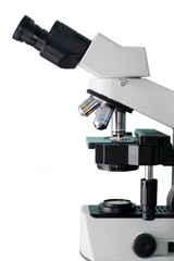 microscope isolated on white