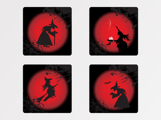 halloween icons set_7, vector wallpaper