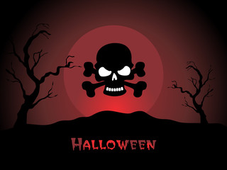 illustration of halloween background series3 set4
