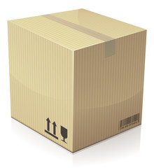 Carton de déménagement (reflet)