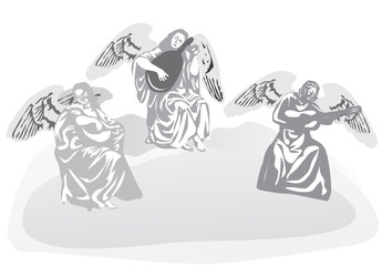 angels playing music