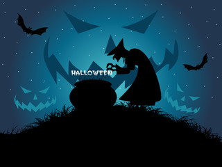 beautiful illustration for halloween