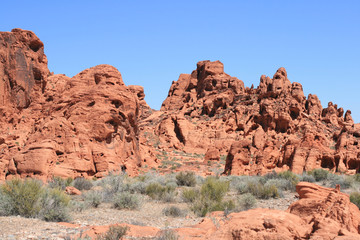Fototapeta premium Rocks in Valley of Fire Stae Park, Nevada