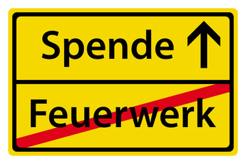 Spenden statt Feuerwerk