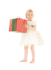 girl with gift box