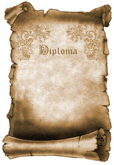 Diploma - Pergaminho - Escritura
