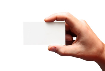 Obraz premium Man hand with card