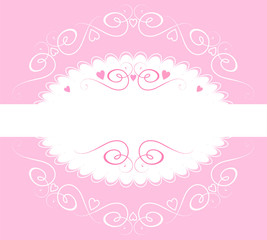 Beautiful pink frame