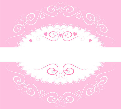 Beautiful pink frame