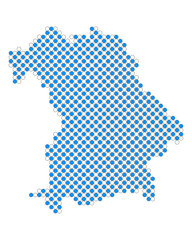Fototapeta premium Karte von Bayern