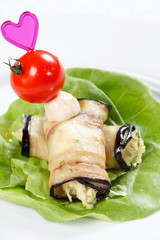 canape with eggplant
