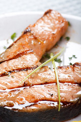 Salmon steak