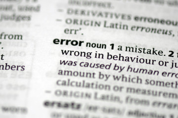 Error (Word)