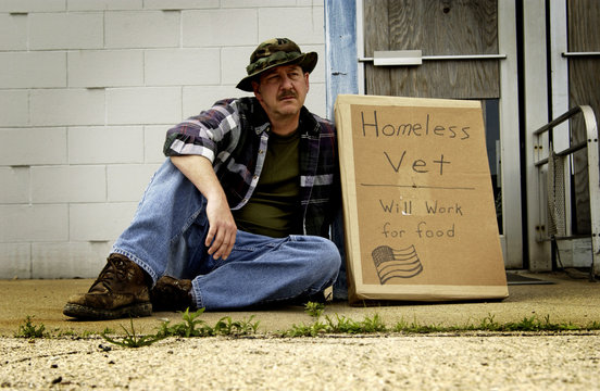 Homeless veteran
