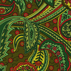 Background Christmas Paisley