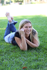 Laying on the Grass
